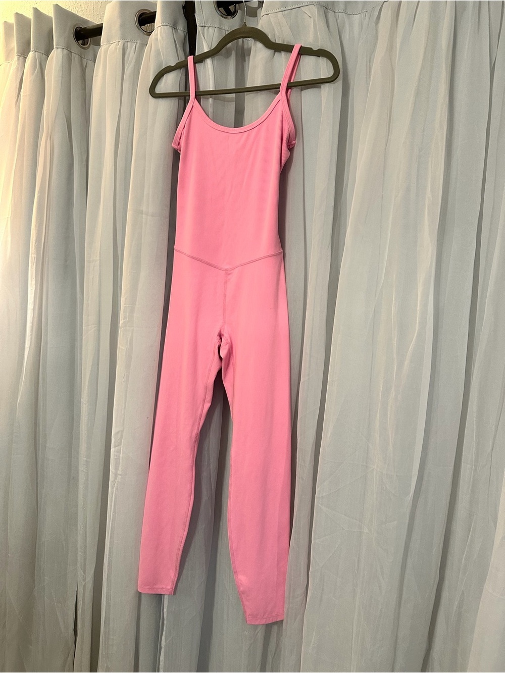 Women’s Pink One-Piece Unitard - Classic Tank Straps - Picture 3 of 8